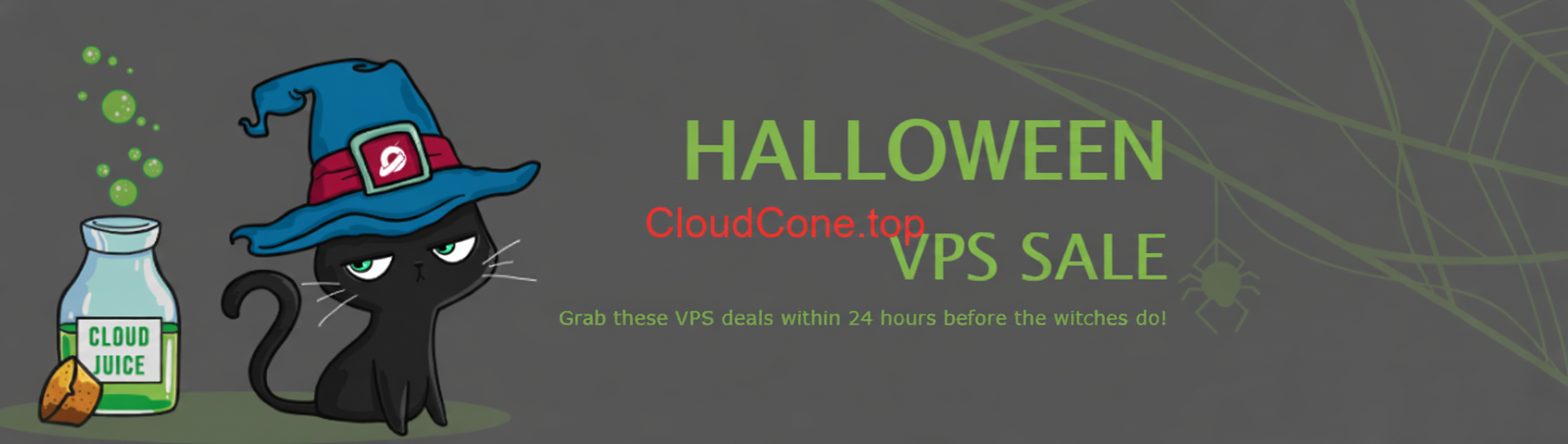 CloudCone万圣节优惠活动 - 年付25美元VPS配置详情