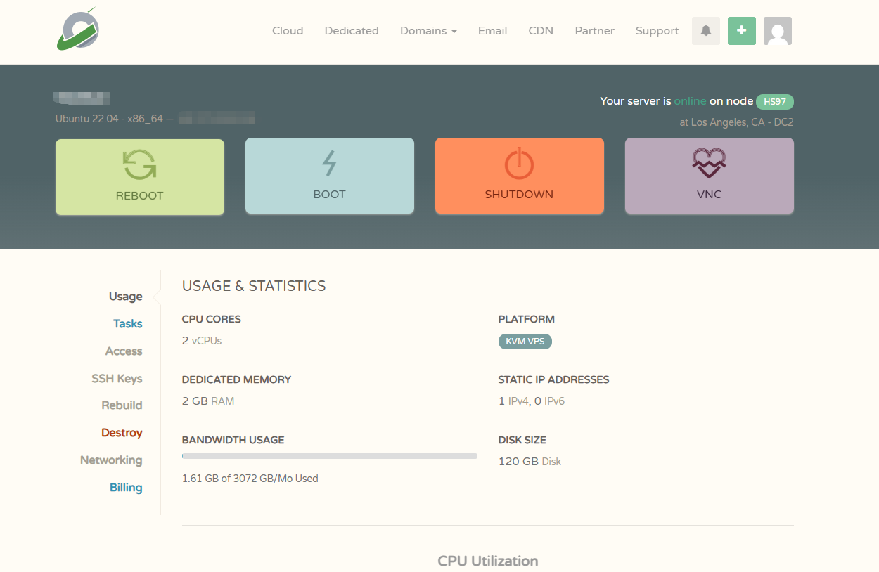 cloudcone vps登录信息